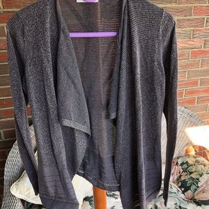 Cardigan Calvin Klein Waterfall Light Cardi Lurex Thread Sweater S/M